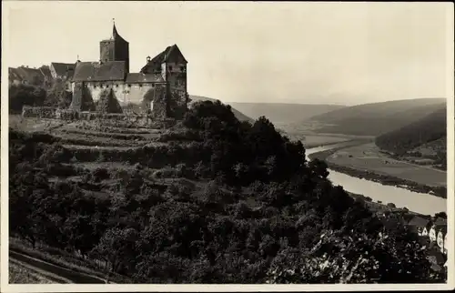 Ak Lohr am Main Unterfranken, Burg Rothenfels, Panorama