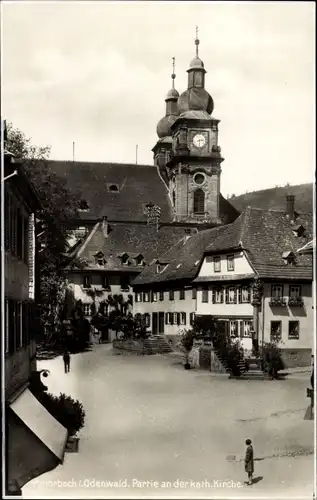 Ak Amorbach im Odenwald Unterfranken, Katholische Kirche