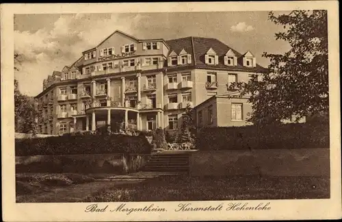 Ak Bad Mergentheim in Tauberfranken, Kuranstalt Hohenlohe