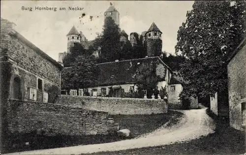 Ak Neckarzimmern im Neckartal, Burg Hornberg