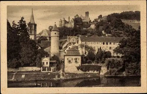 Ak Wertheim am Main, Tauber, Kittsteinturm, Teilansicht