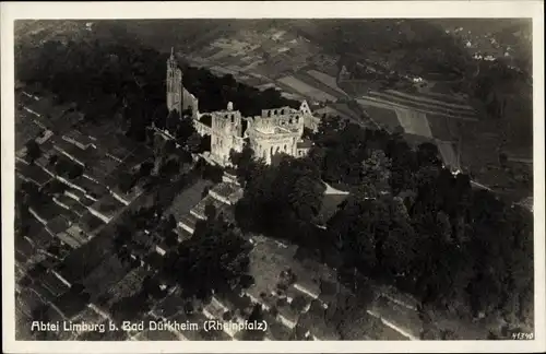 Ak Bad Dürkheim in der Pfalz, Abtei Limburg, Luftaufnahme