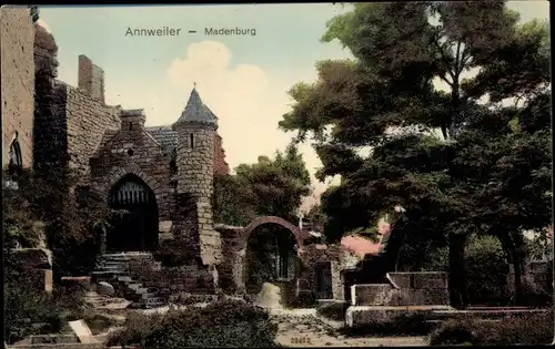 Ak Annweiler am Trifels Pfalz, Madenburg, Torbogen