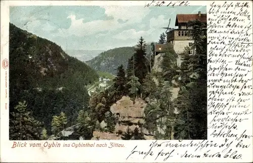 Ak Oybin in Sachsen, Oybintal, Zittau