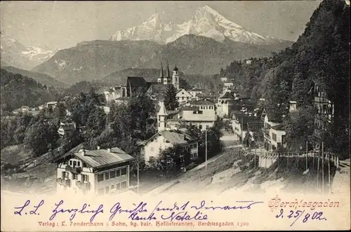 Ak Berchtesgaden in Oberbayern, Panorama