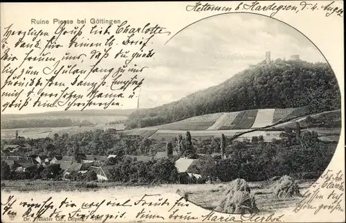 Ak Göttingen in Niedersachsen, Ruine Please