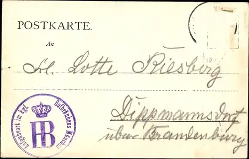 Ak München, Kgl. Hofbräuhaus, Hof