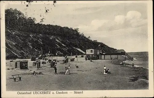 Ak Ostseebad Ückeritz auf Usedom, Strand