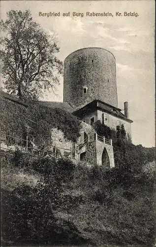 Ak Rabenstein im Fläming, Burg Rabenstein, Bergfried, Turm