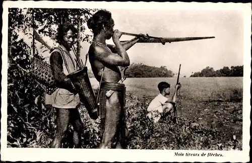 Ak Vietnam, Monatspfeilschützen, Jagd mit Armbrust
