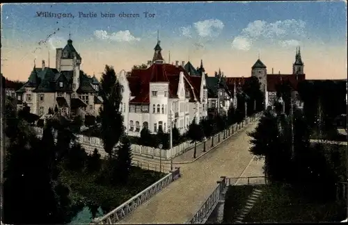 Ak Villingen im Schwarzwald, Partie am oberen Tor