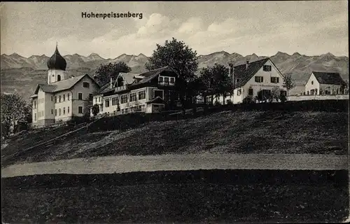 Ak Hohenpeißenberg Peißenberg Oberbayern, Teilansicht