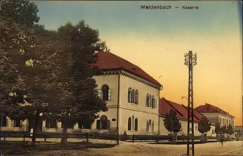 Ak Weidenbach in Mittelfranken, Kaserne