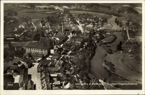 Ak Neustadt an der Waldnaab, Fliegeraufnahme vom Ort