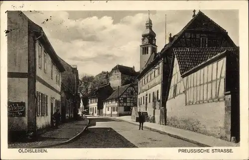 Ak Oldisleben am Kyffhäuser Thüringen, Preussische Straße