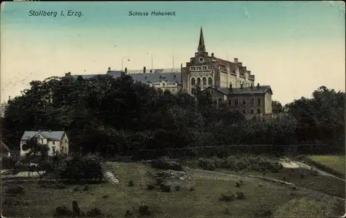 Ak Stollberg im Erzgebirge, Schloss Hoheneck