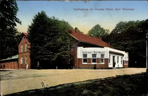 Ak Varel in Oldenburg Jadebusen, Kaffeehaus im Vareler Wald