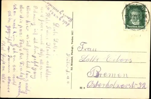 Ak Eystrup Drübber Holz Niedersachsen, Waldschlößchen, Bes. Fr. Hellwinkel