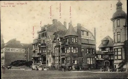 Ak La Panne De Panne Westflandern, La Digue