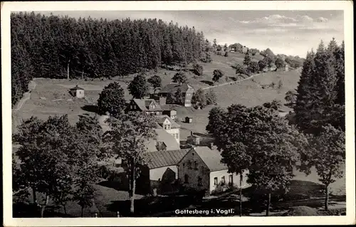 Ak Gottesberg Tannenbergsthal im Vogtland, Panorama
