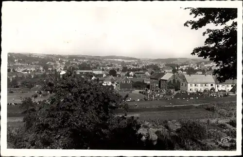 Ak Zweibrücken in Rheinland Pfalz, Panorama mit Sportplatz, Stationierung der französischen Armee