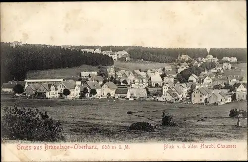 Ak Braunlage im Oberharz, Harzb. Chaussee