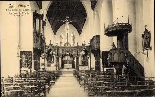 Ak Affligem Flandern Flämisch Brabant, Abteikirche