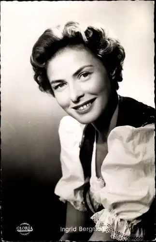Ak Schauspielerin Ingrid Bergman, Portrait