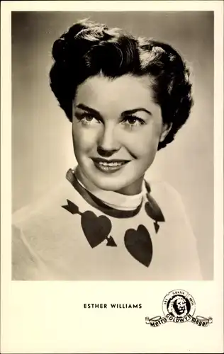 Ak Schauspieler Esther Williams, Portrait
