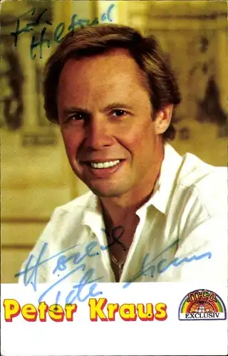 Ak Sänger Peter Kraus, Portrait, Autogramm