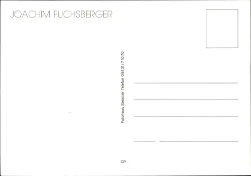 Ak Schauspieler Joachim Fuchsberger, Portrait, Autogramm