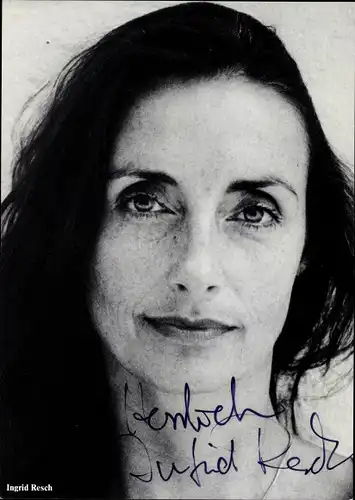 Ak Schauspielerin Ingrid Resch, Portrait, Autogramm