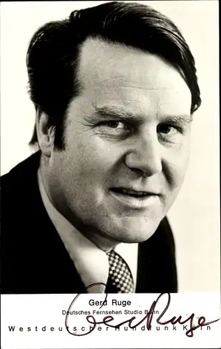 Ak Schauspieler Gerd Ruge, Autogramm, Portrait