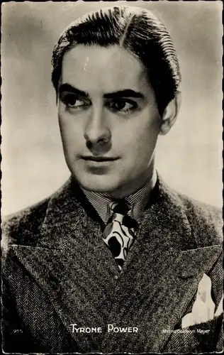 Ak Schauspieler Tyrone Power, Portrait