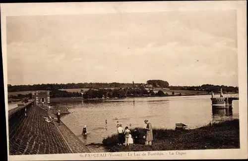 Ak Saint Fargeau Yonne, Lake Bourdon, La Digue