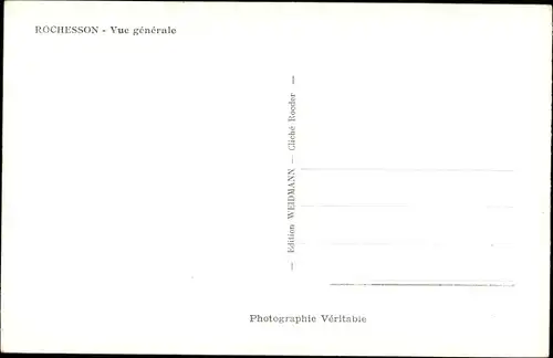 Ak Rochesson Vosges, Gesamtansicht