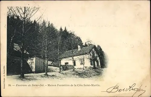 Ak Saint Dié des Vosges, Maison Forestiere de la Côte Saint-Martin