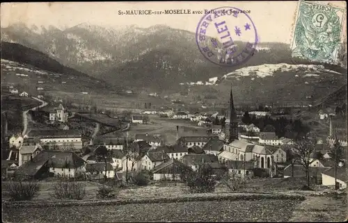 Ak Saint Maurice sur Moselle Vosges, Dienstballon