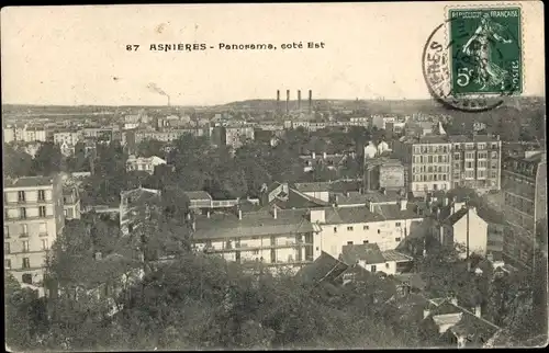 Ak Asnières-sur-Seine Hauts-de-Seine, Panorama