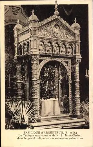Ak Argenteuil Val d'Oise, Basilika, Die nahtlose Tunika Unserer Lieben Frau Jesus Christus
