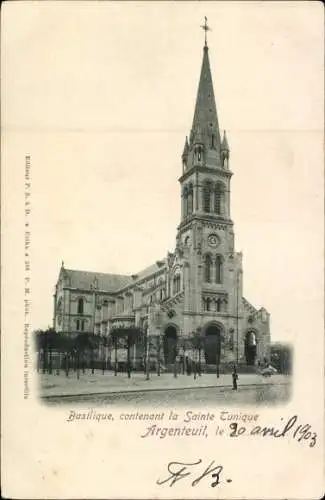 Ak Argenteuil Val d'Oise, Basilika, mit der Heiligen Tunika