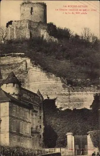 Ak La Roche Guyon Val d'Oise, Le Donjon