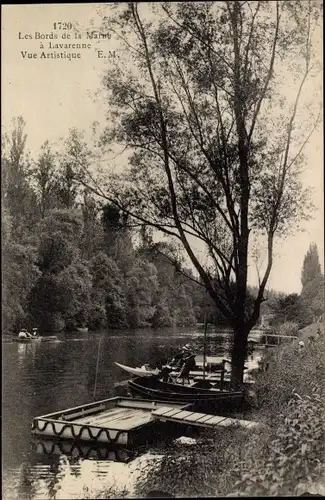 Ak Lavarenne Val de Marne, Die Ufer der Marne