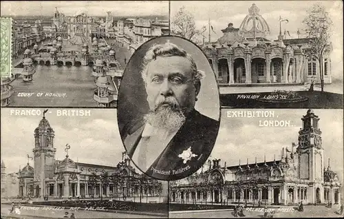 Ak London City England, Französisch-Britische Ausstellung 1908, Pavillon Louis XV