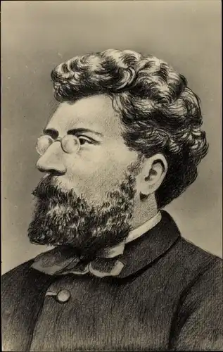 Ak Komponist Georges Bizet, Portrait