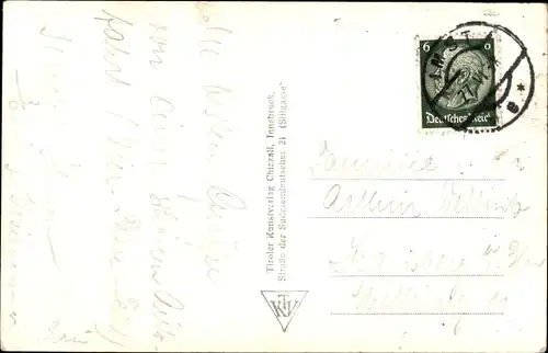 Ak Imst in Tirol, Panorama mit Muttekopf