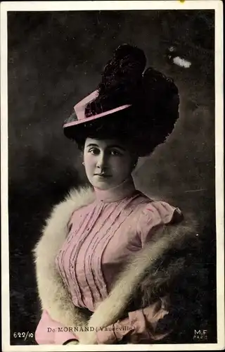 Ak Variete Künstlerin De Mornand, Portrait, Vaudeville