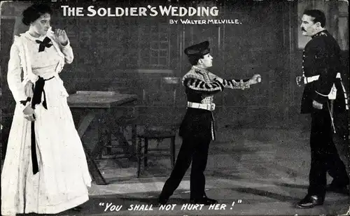 Ak-Filmszene aus The Soldier's Wedding, Walter Melville, Du sollst ihr nicht wehtun