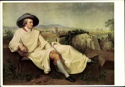 Künstler Ak Tischbein, J.H.W., Johann Wolfgang von Goethe, Rom, Ackermann 7020