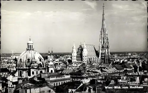 Ak Wien 1 Innere Stadt, Ortsansicht, Hochhaus, Domkirche